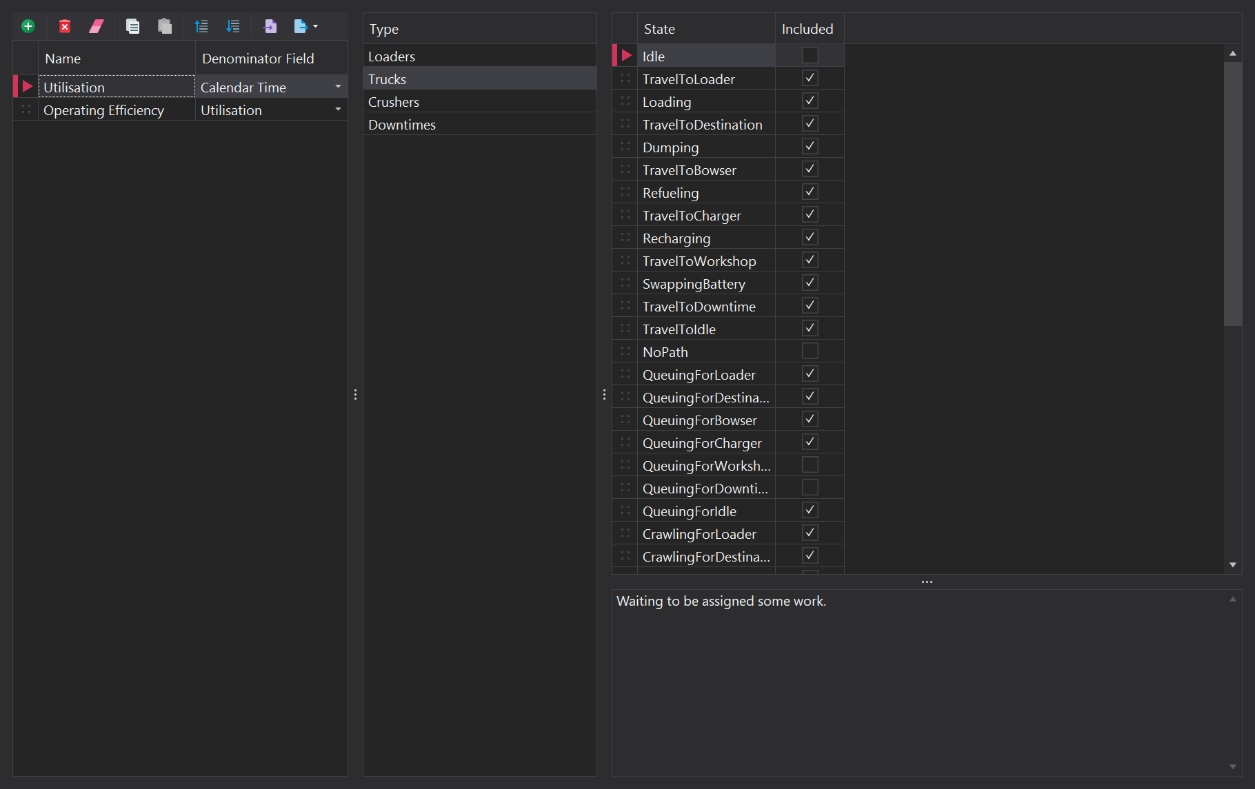 Time Usage Model setup.